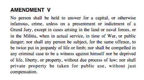 Fifth Amendment
